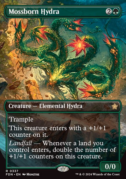 Mossborn Hydra trading card